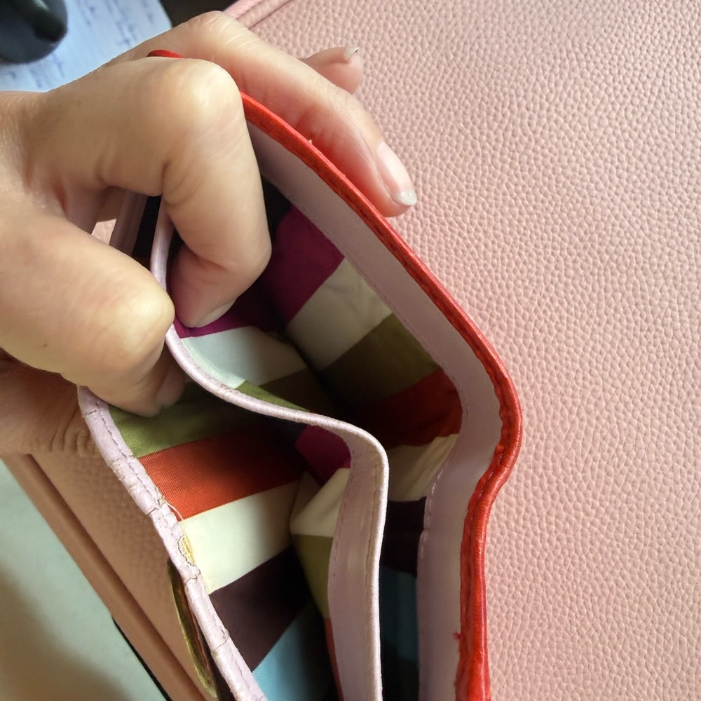 Coach Legacy kisslock turnlock wallet red - Picture 6 of 8